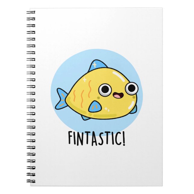 Fintastic Funny Fish Pun Notebook (Front)