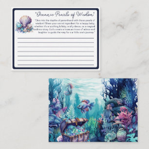 Fintastic One Oceanic Pearls of Wisdom Enclosure Card