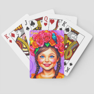 FIONA ~ EASTER BONNET ~ Cute Girl Birds ~ Playing Cards