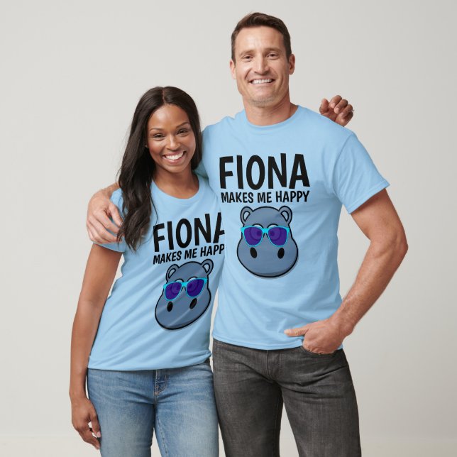 FIONA HIPPO MAKES ME HAPPY T-shirts (Unisex)