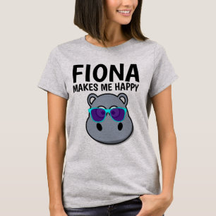 FIONA HIPPO MAKES ME HAPPY T-shirts