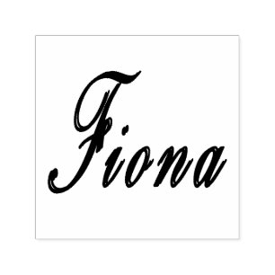 Fiona Name Logo, Self-inking Stamp