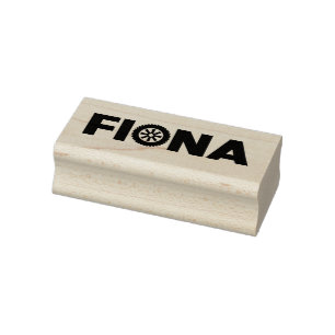 Fiona Petrol Head Rubber Stamp