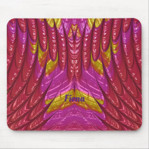 FIONA ~ Pretty Floral Pattern ~ Personalised ~ Mouse Pad