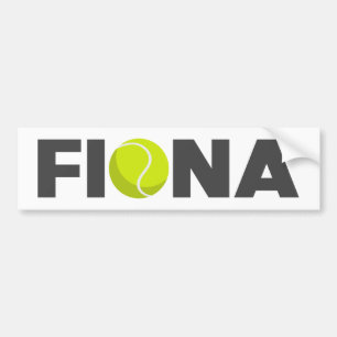 Fiona Tennis Bumper Sticker