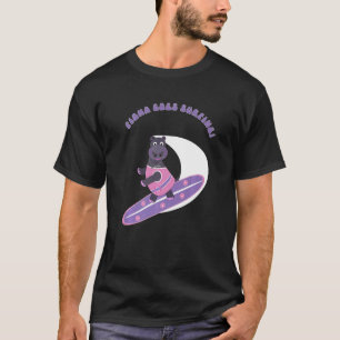 Fiona The Baby Hippo From Cincinnati Goes Surfing T-Shirt