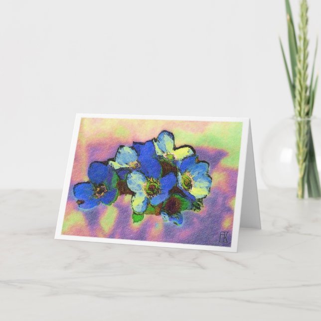 fiori azzurri card (Front)