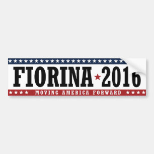 Fiorina 2016 Moving America Forward Bumper -.png Bumper Sticker