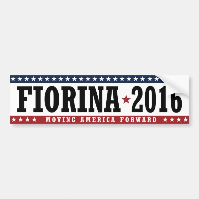 Fiorina 2016 Moving America Forward Bumper -.png Bumper Sticker (Front)