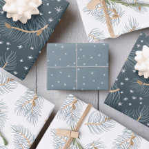 Fir branches with snowflakes |