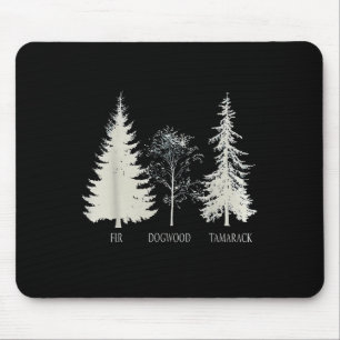 Fir Dogwood Tamarack Vintage Tree National Park Mouse Pad