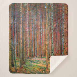 Fir Forest   Mr. Gustav Klimt   Sherpa Blanket
