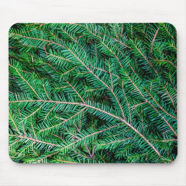 Fir tree branch mouse pad (Front)