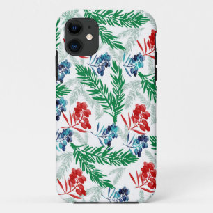 Fir Tree Branches with Berries iPhone 11 Case