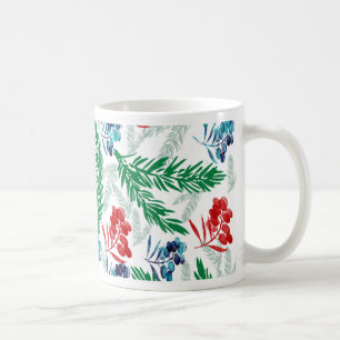 Fir Tree Branches with Berries Coffee Mug