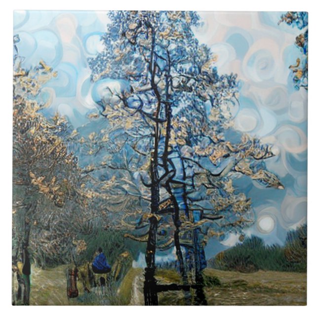 FIR TREE CERAMIC TILE (Front)