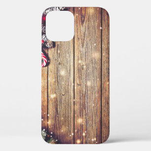 Fir Tree Christmas: Dark Wood Decoration iPhone 12 Case