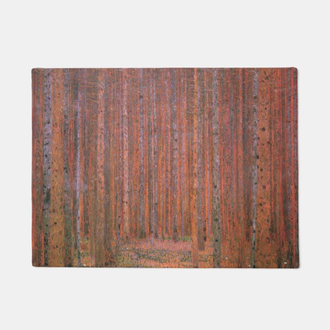 Fir Tree Forest (by Gustav Klimt) Doormat (Front)