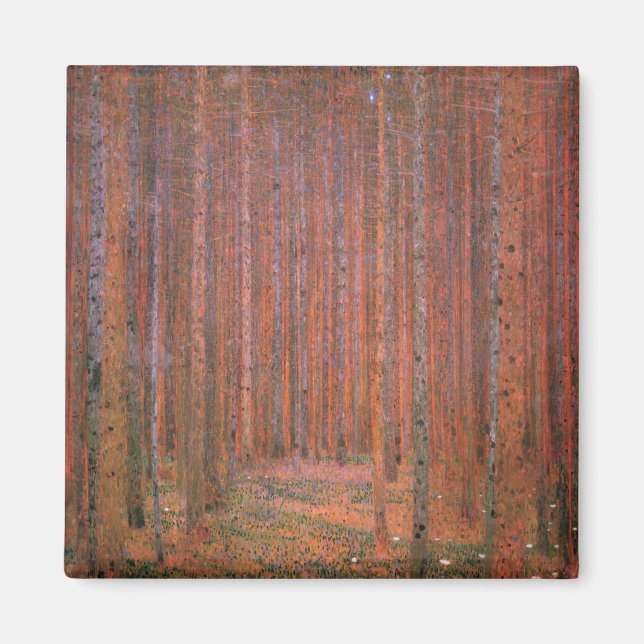 Fir Tree Forest (by Gustav Klimt) Magnet (Front)