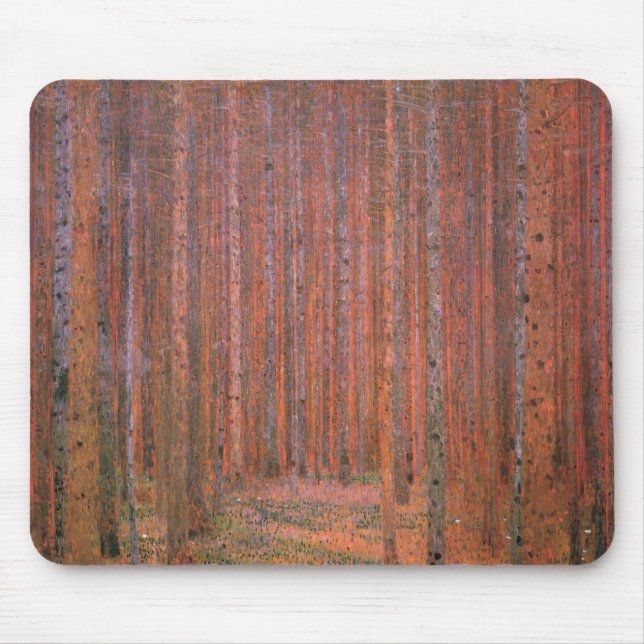 Fir Tree Forest (by Gustav Klimt) Mouse Pad (Front)