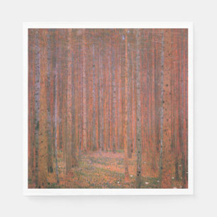 Fir Tree Forest (by Gustav Klimt) Napkin