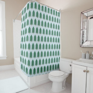 Fir Tree Forest  Shower Curtain