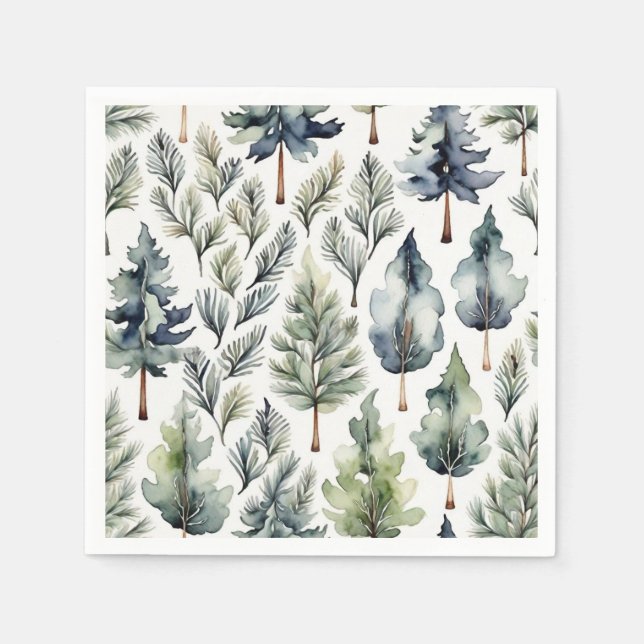 Fir tree paper napkins (Front)