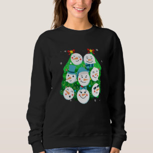 Fir tree Snowmies snowman Premium_1 Sweatshirt