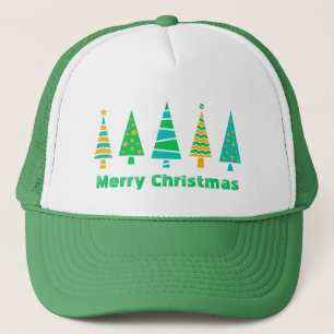 Fir Trees Christmas Trucker Hat