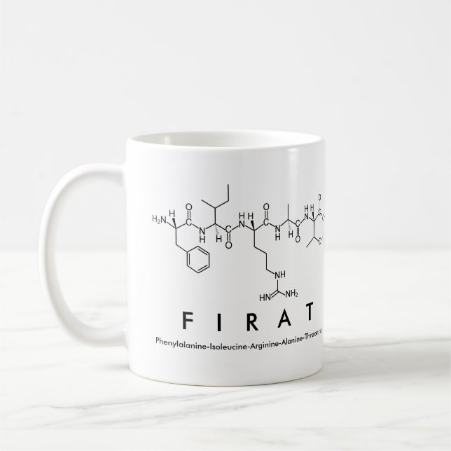 Firat peptide name mug (Left)