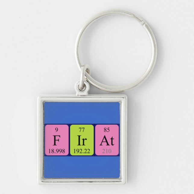 Firat periodic table name keyring (Front)