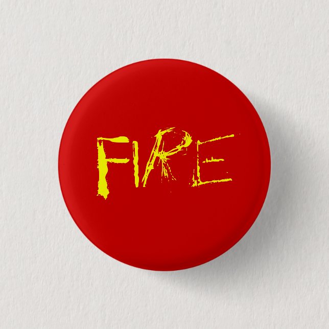 Fire 3 Cm Round Badge (Front)