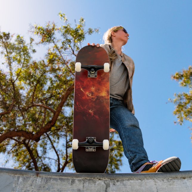 Fire Abstract Art Skateboard (Outdoor 1)