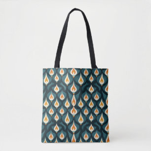 Fire Abstract Pattern Tote Bag