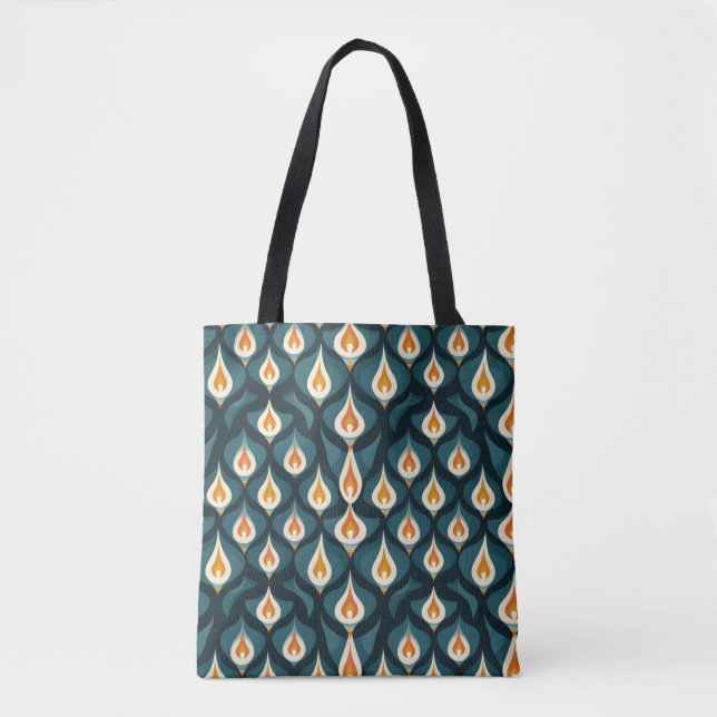 Fire Abstract Pattern Tote Bag (Front)