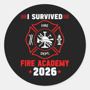 Fire Academy Graduation 2026 Dge Future Firefighte Classic Round Sticker