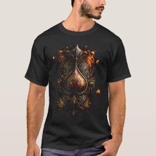 Fire Ace of Spades Cardistry Magician T-Shirt