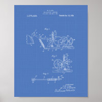 Fire Alarm Bell 1921 Patent Art - Blueprint