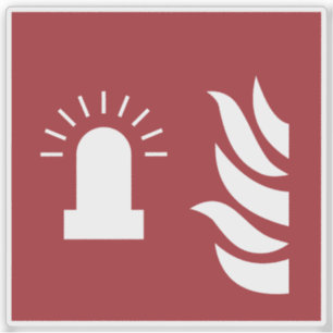 Fire Alarm Flashing Light Safety Sign