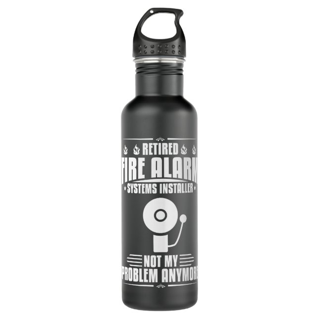 Fire Alarm Installer Systems Technician House Dete 710 Ml Water Bottle (Front)