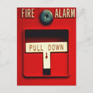 Fire alarm postcard