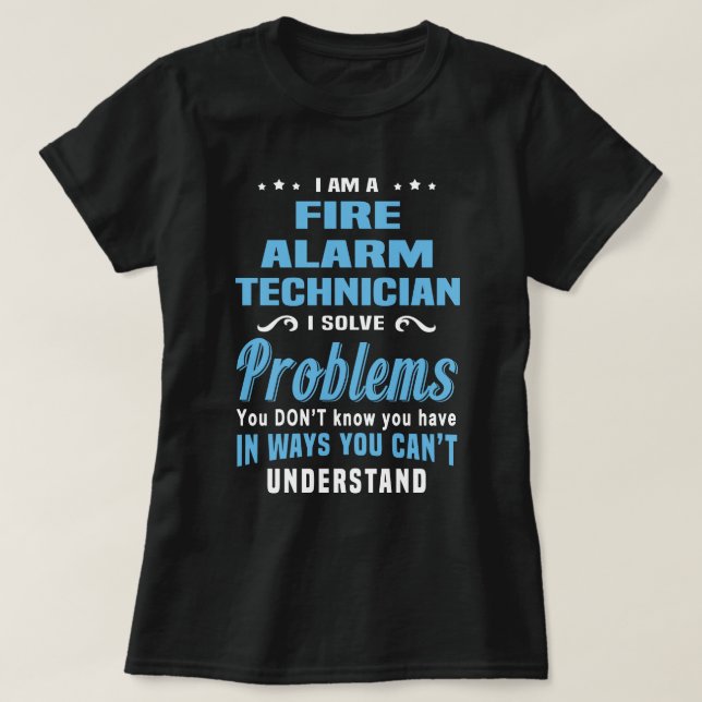 Fire Alarm Technician T-Shirt (Design Front)