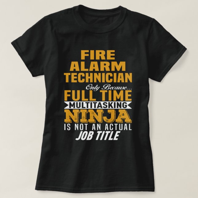 Fire Alarm Technician T-Shirt (Design Front)