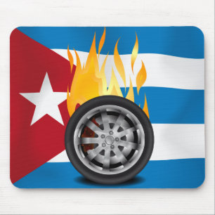 Fire, Alloy - Cuba Mouse Pad