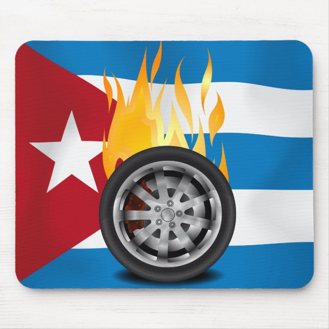 Fire, Alloy - Cuba Mouse Pad (Front)