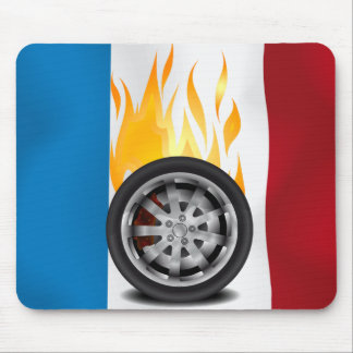 Fire, Alloy - France Mouse Pad