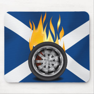 Fire, Alloy - Scotland Mouse Pad