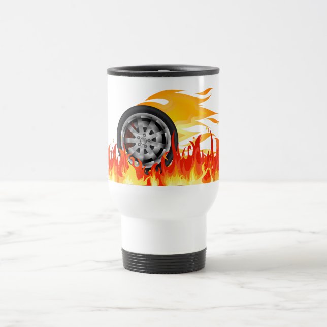 Fire, Alloy Travel Mug (Center)
