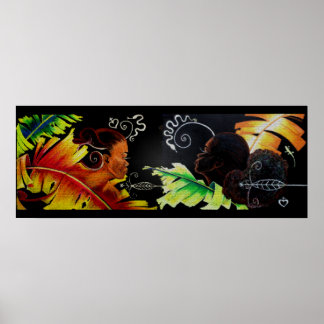 Fire and Bliss - Mosaic Poster