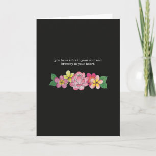 Fire And Bravery Card
